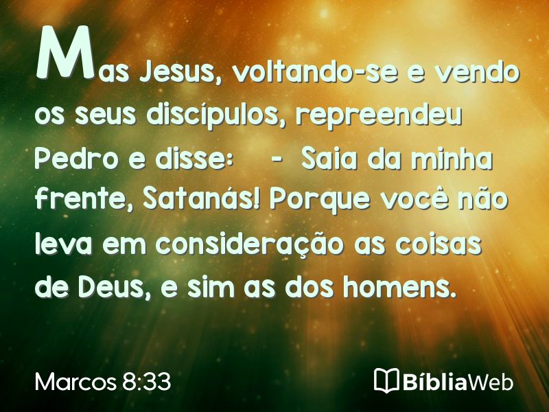 Marcos 8:33 em imagem para compartilhar