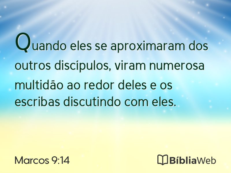 Marcos 9:14 em imagem para compartilhar