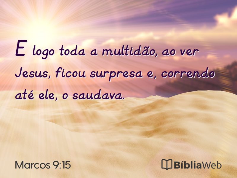 Marcos 9:15 em imagem para compartilhar