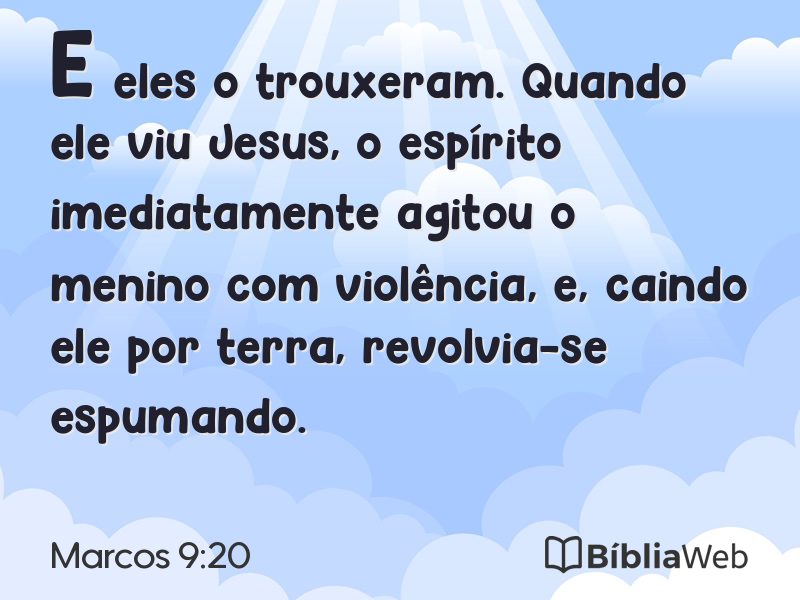 Marcos 9:20 em imagem para compartilhar