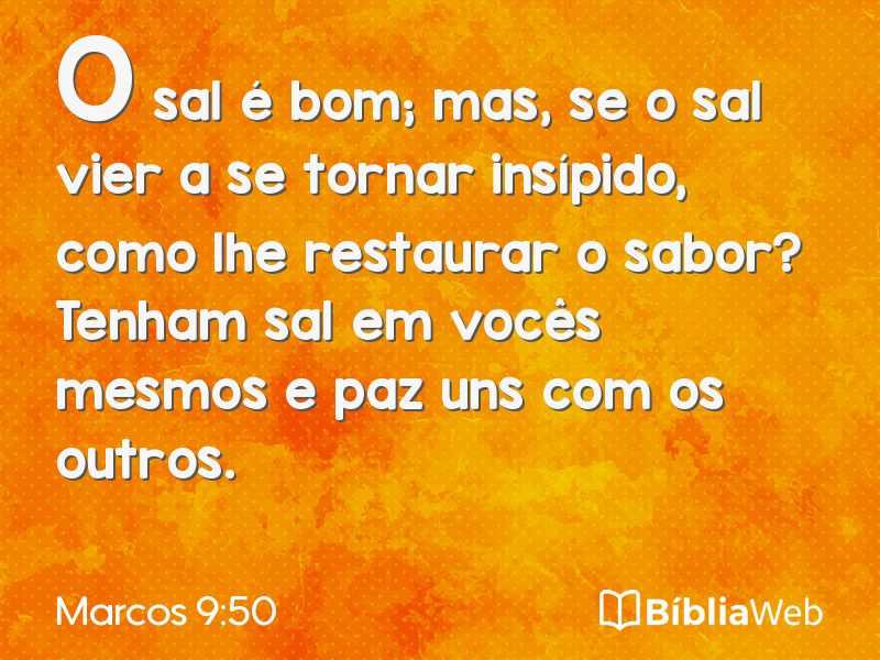 Marcos 9:50 em imagem para compartilhar
