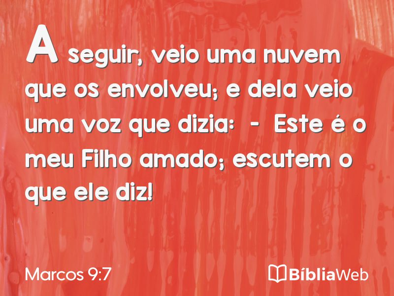 Marcos 9:7 em imagem para compartilhar