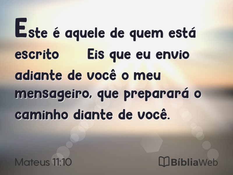 Mateus 11:10 em imagem para compartilhar
