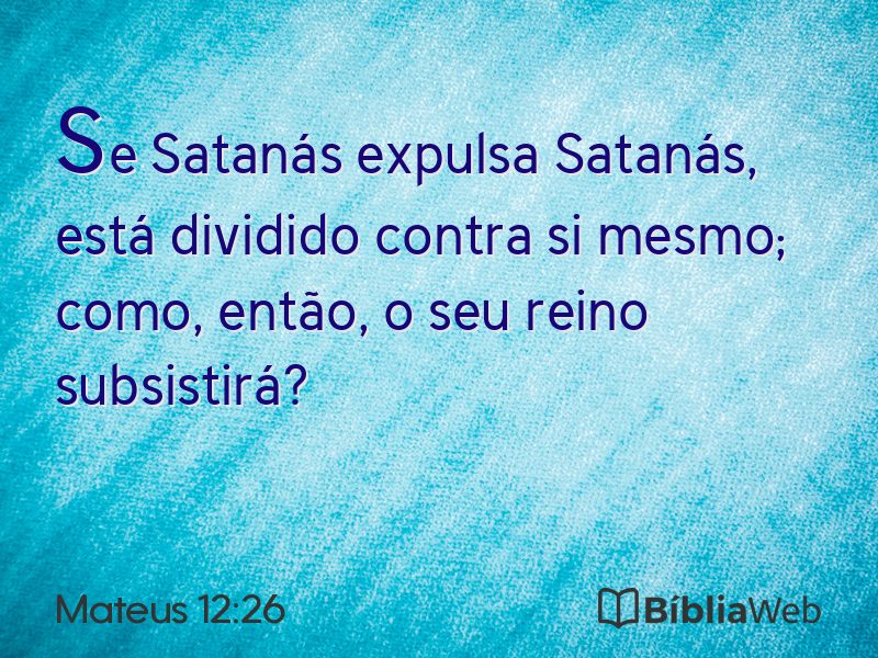 Mateus 12:26 em imagem para compartilhar