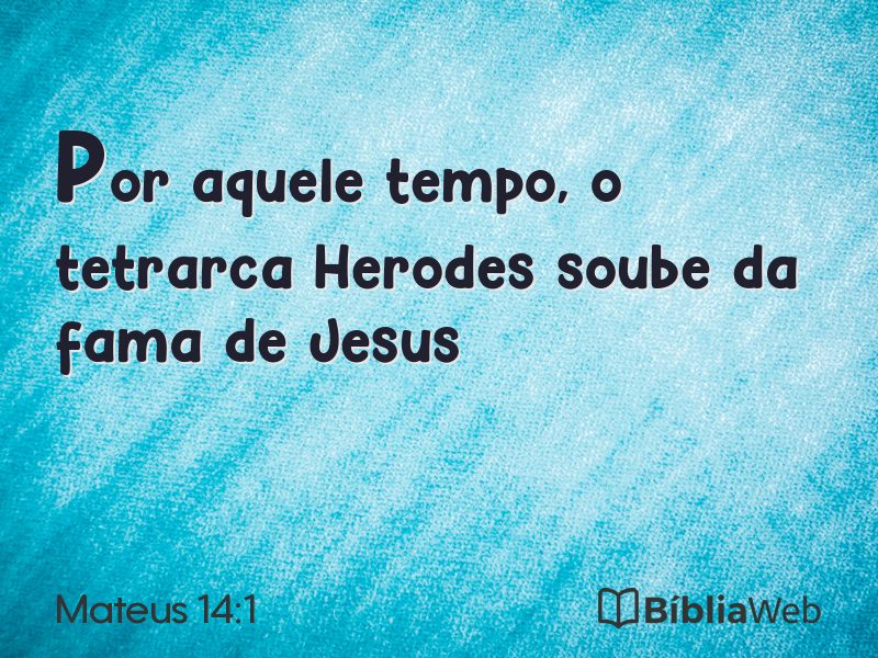 Mateus 14:1 em imagem para compartilhar