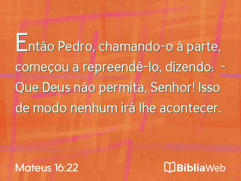 Mateus 16:22 em imagem para compartilhar