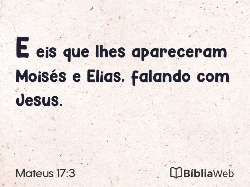 Mateus 17:3 em imagem para compartilhar