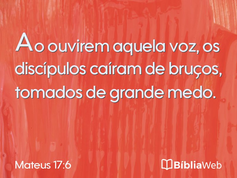 Mateus 17:6 em imagem para compartilhar
