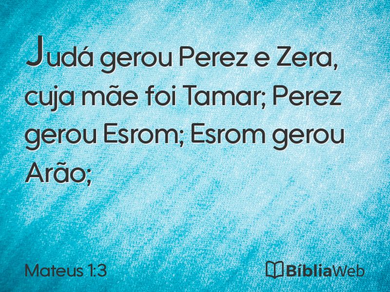 Mateus 1:3 em imagem para compartilhar