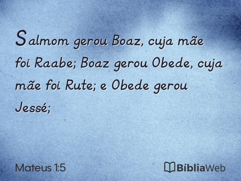 Mateus 1:5 em imagem para compartilhar