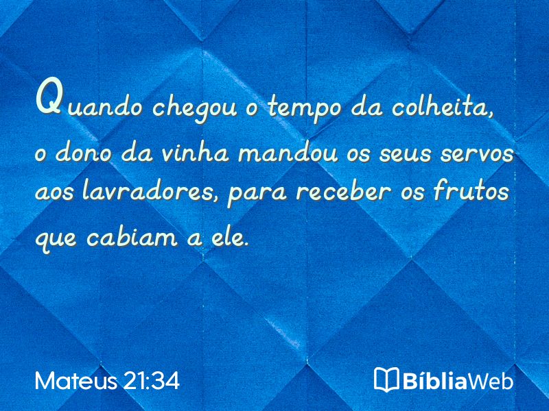 Mateus 21:34 em imagem para compartilhar