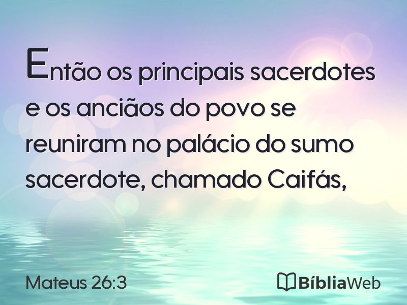 Mateus 26:3 em imagem para compartilhar