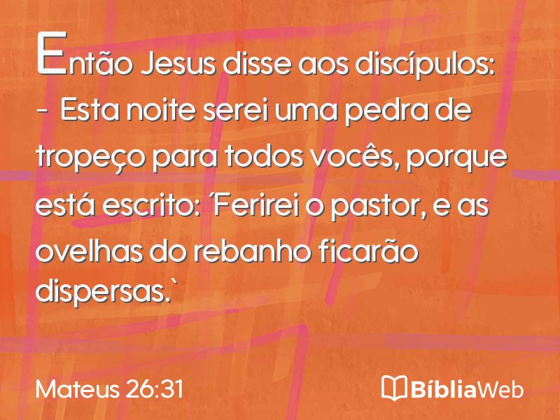 Mateus 26:31 em imagem para compartilhar