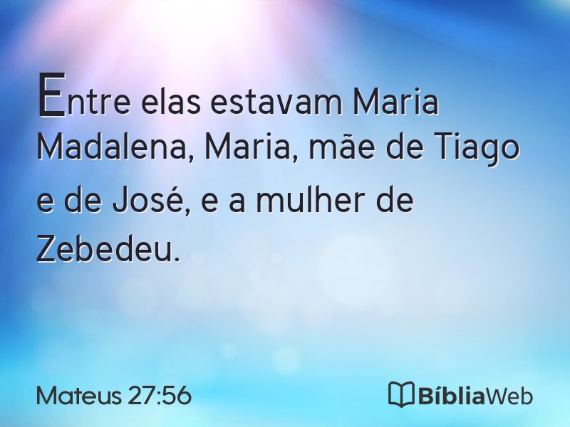 Mateus 27:56 em imagem para compartilhar