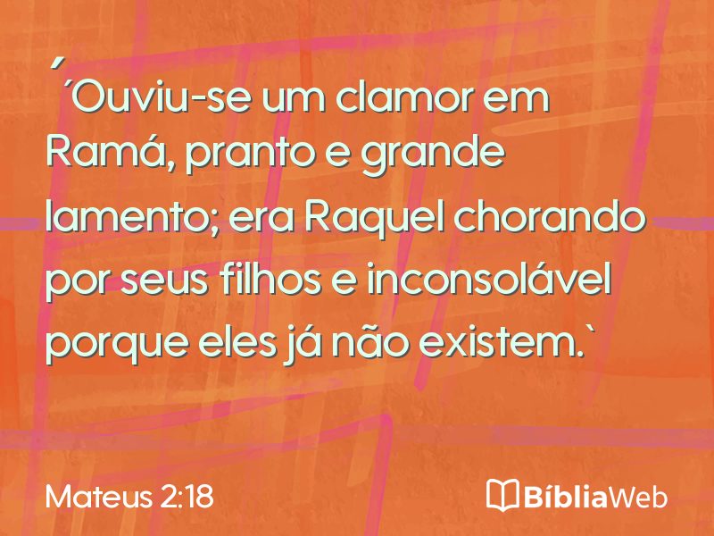 Mateus 2:18 em imagem para compartilhar