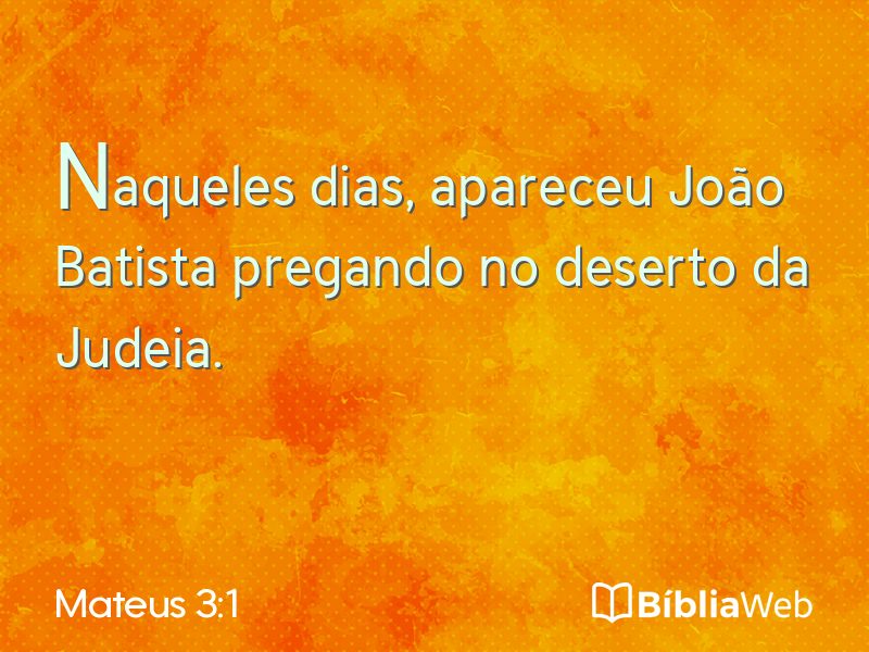 Mateus 3:1 em imagem para compartilhar