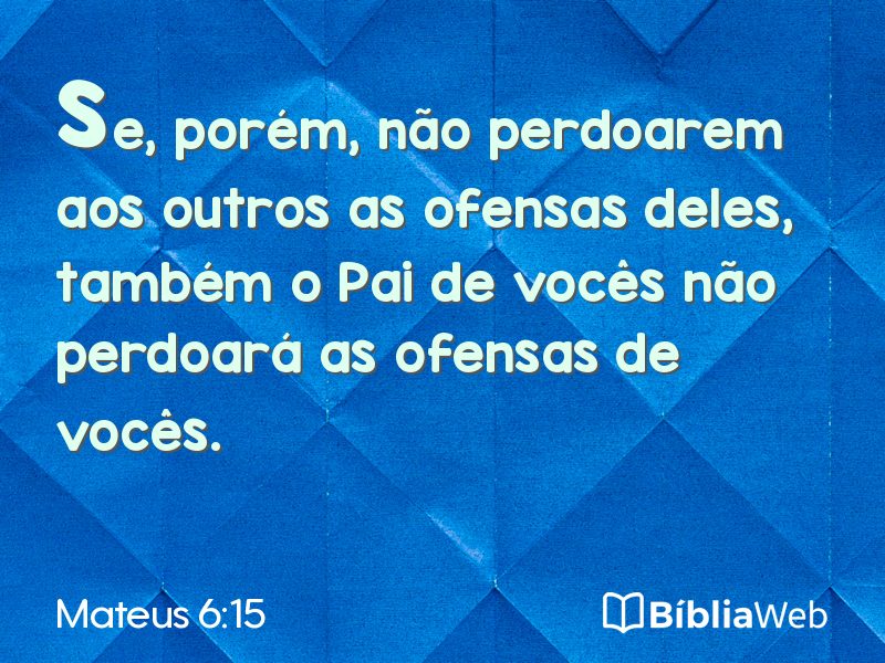 Mateus 6:15 em imagem para compartilhar