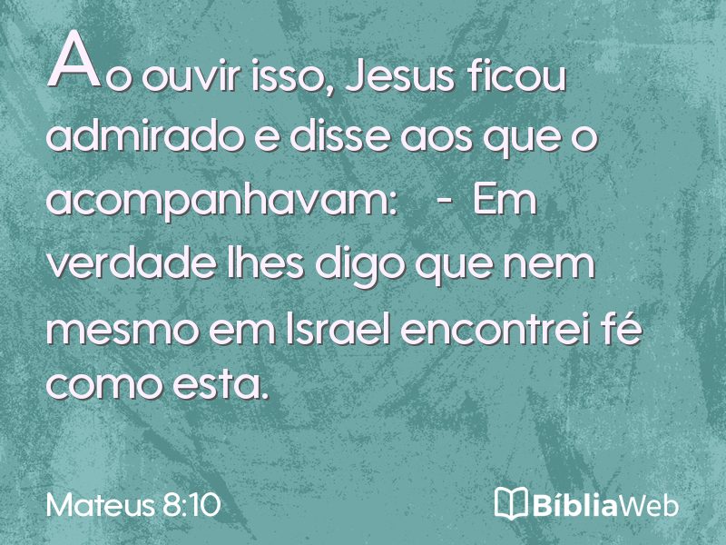 Mateus 8:10 em imagem para compartilhar