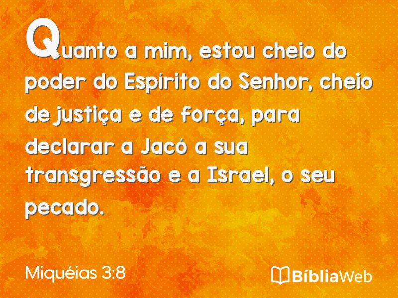 Miquéias 3:8 em imagem para compartilhar
