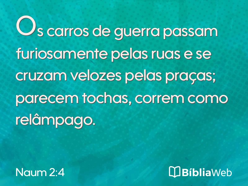 Naum 2:4 em imagem para compartilhar