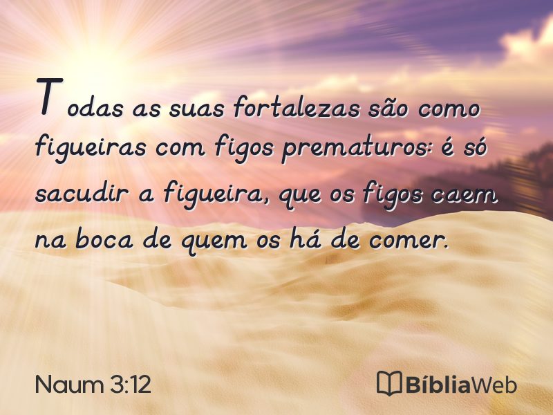 Naum 3:12 em imagem para compartilhar