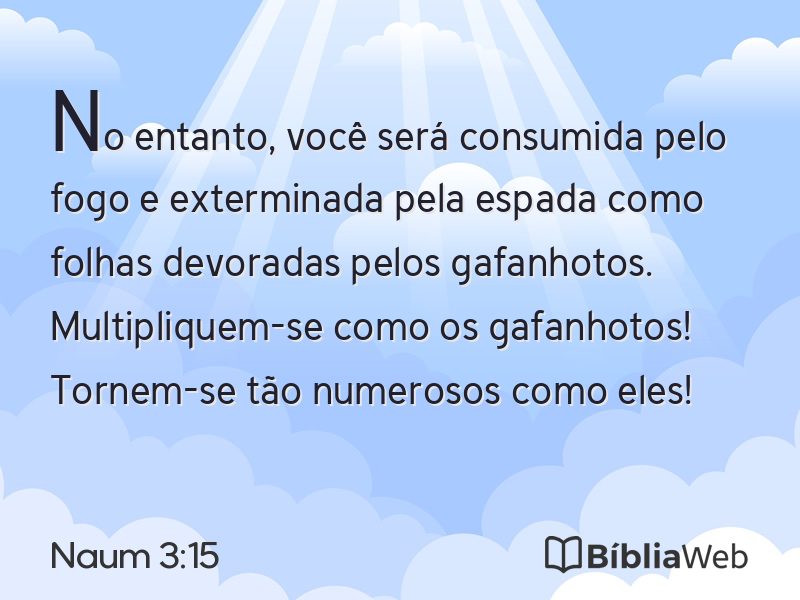 Naum 3:15 em imagem para compartilhar