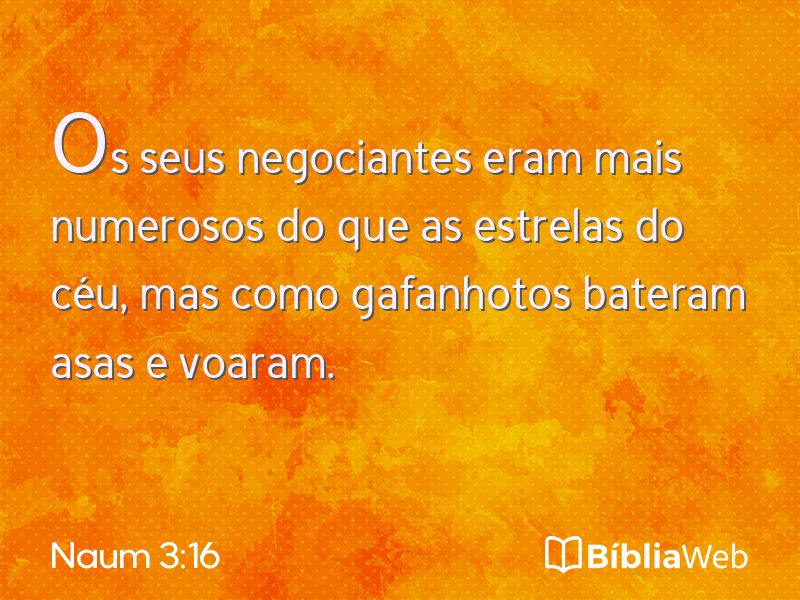 Naum 3:16 em imagem para compartilhar