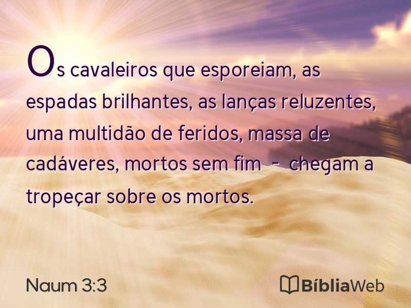 Naum 3:3 em imagem para compartilhar