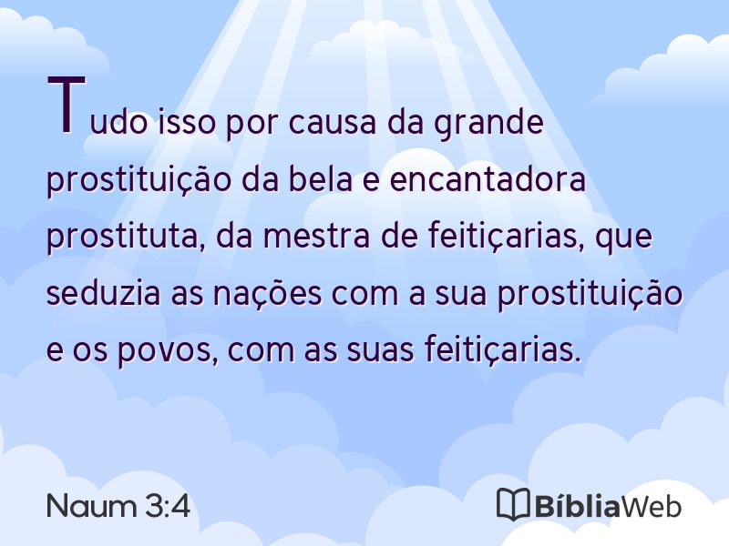 Naum 3:4 em imagem para compartilhar
