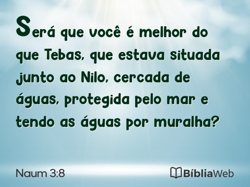 Naum 3:8 em imagem para compartilhar