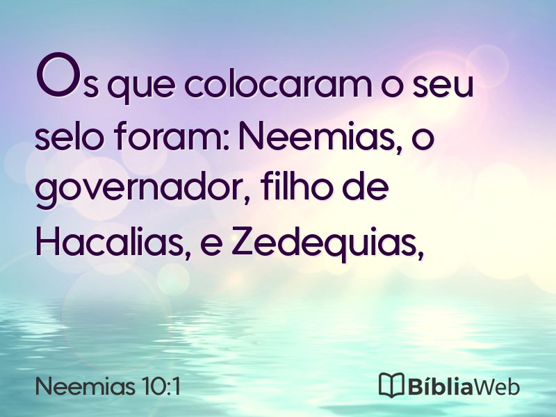 Neemias 10:1 em imagem para compartilhar