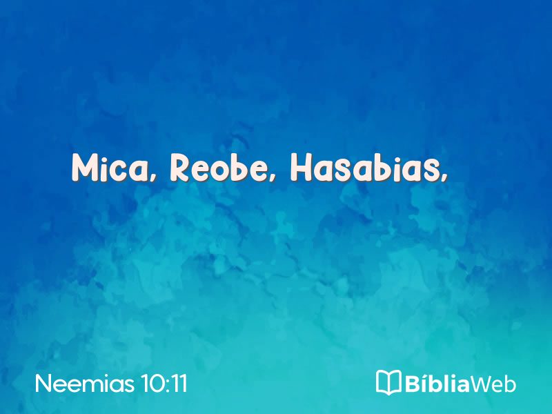 Neemias 10:11 em imagem para compartilhar