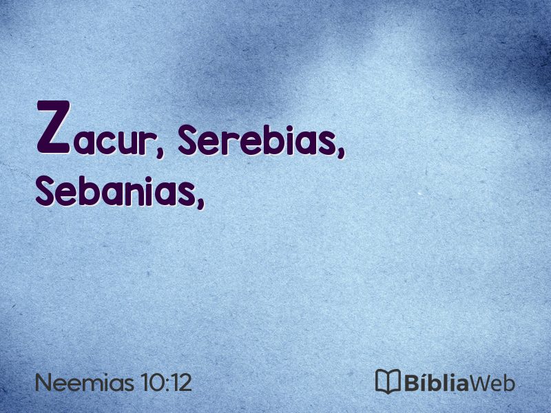 Neemias 10:12 em imagem para compartilhar