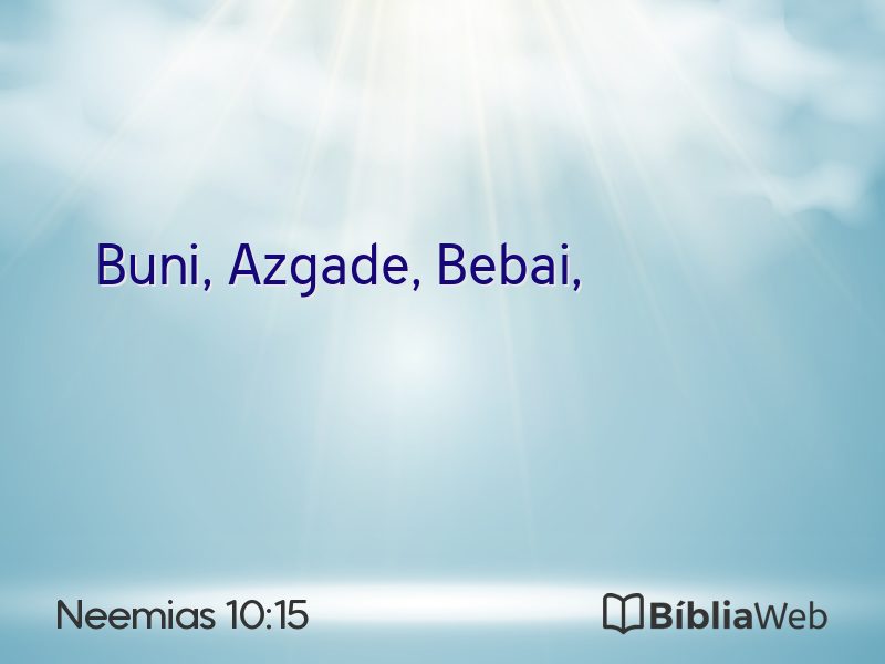 Neemias 10:15 em imagem para compartilhar