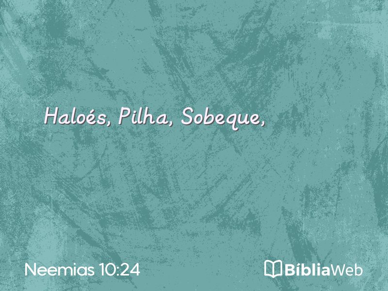 Neemias 10:24 em imagem para compartilhar
