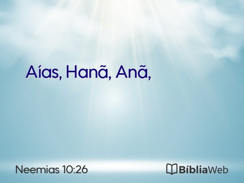 Neemias 10:26 em imagem para compartilhar