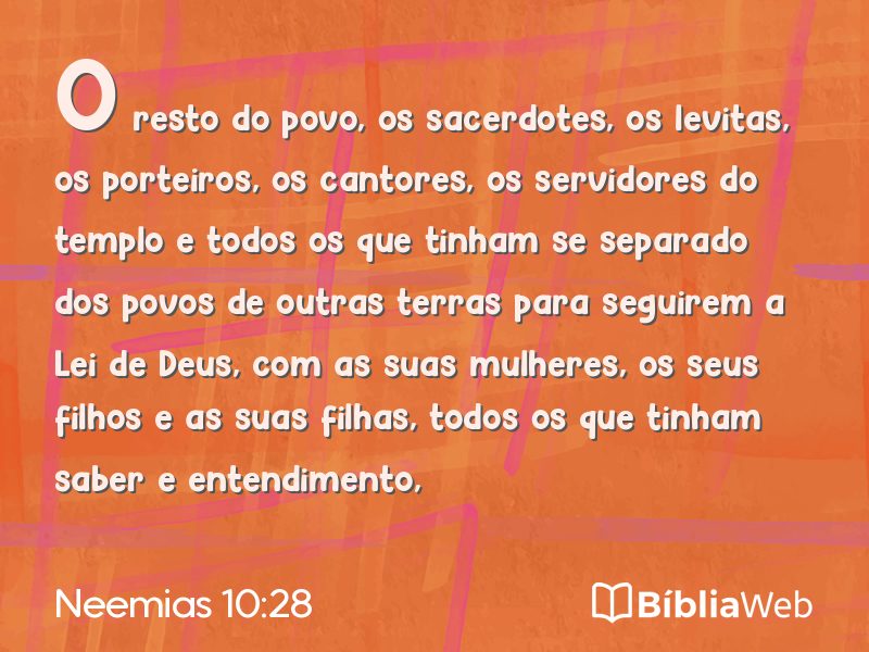 Neemias 10:28 em imagem para compartilhar