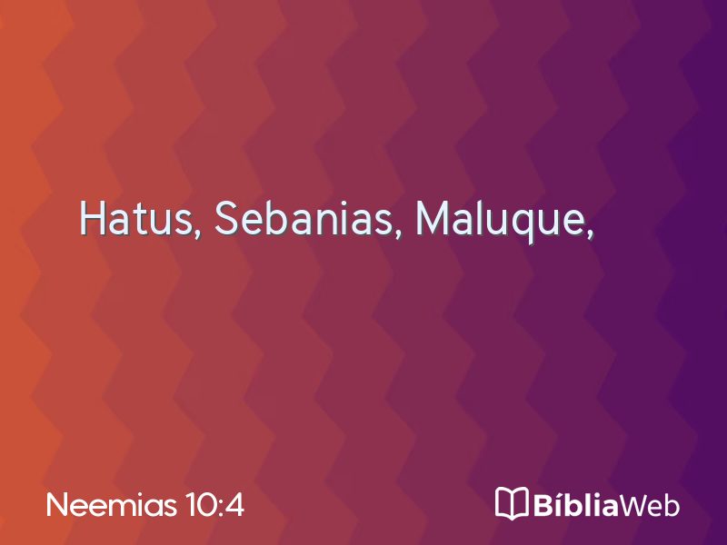 Neemias 10:4 em imagem para compartilhar