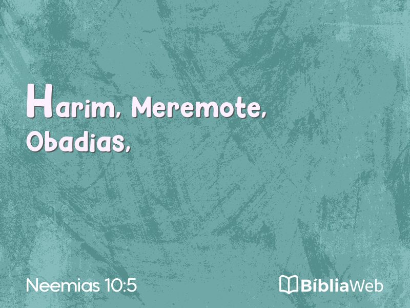Neemias 10:5 em imagem para compartilhar