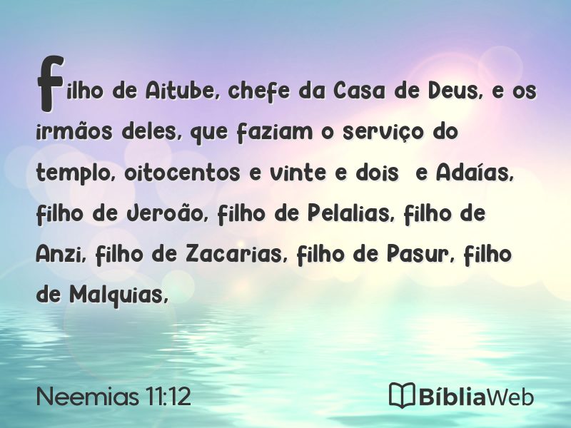 Neemias 11:12 em imagem para compartilhar