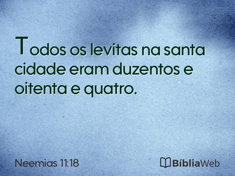 Neemias 11:18 em imagem para compartilhar