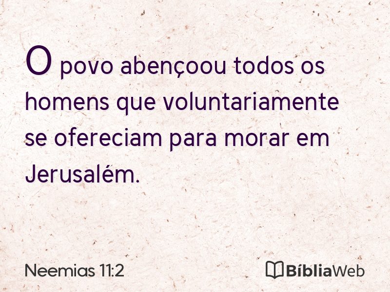 Neemias 11:2 em imagem para compartilhar