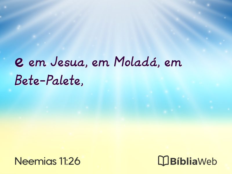 Neemias 11:26 em imagem para compartilhar