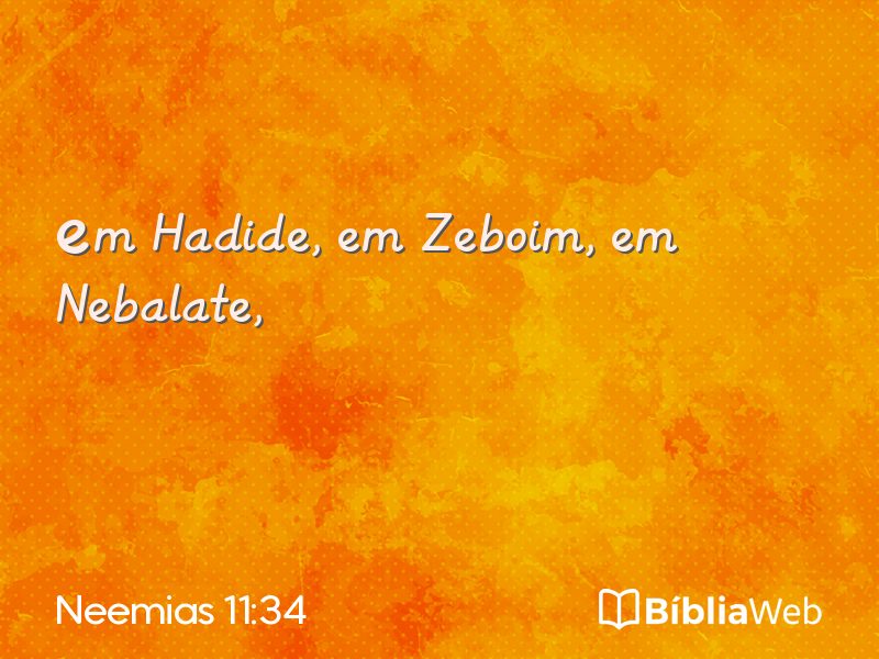 Neemias 11:34 em imagem para compartilhar