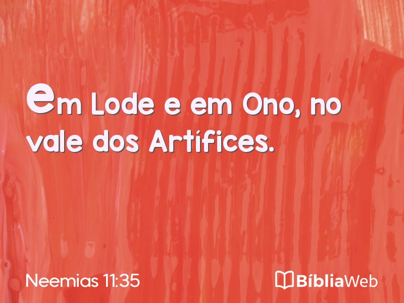 Neemias 11:35 em imagem para compartilhar