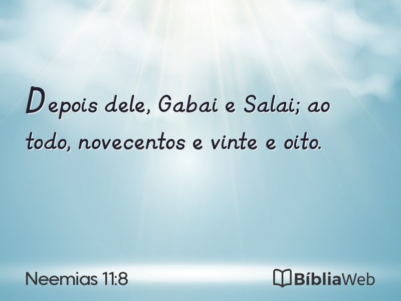 Neemias 11:8 em imagem para compartilhar