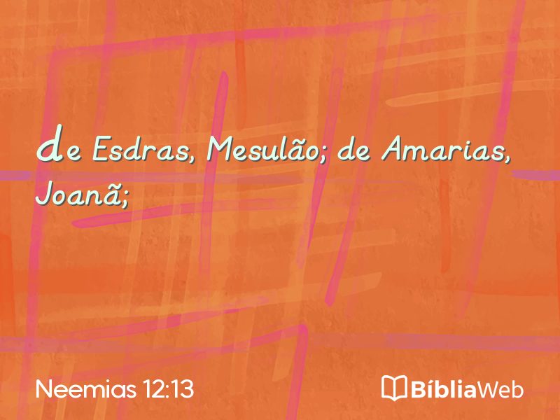 Neemias 12:13 em imagem para compartilhar