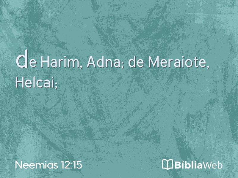 Neemias 12:15 em imagem para compartilhar