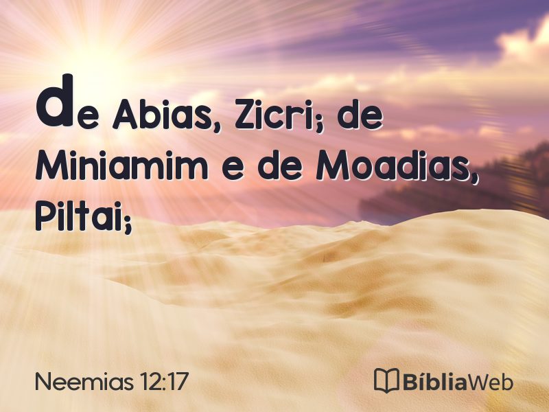 Neemias 12:17 em imagem para compartilhar