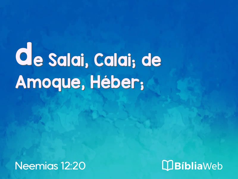 Neemias 12:20 em imagem para compartilhar
